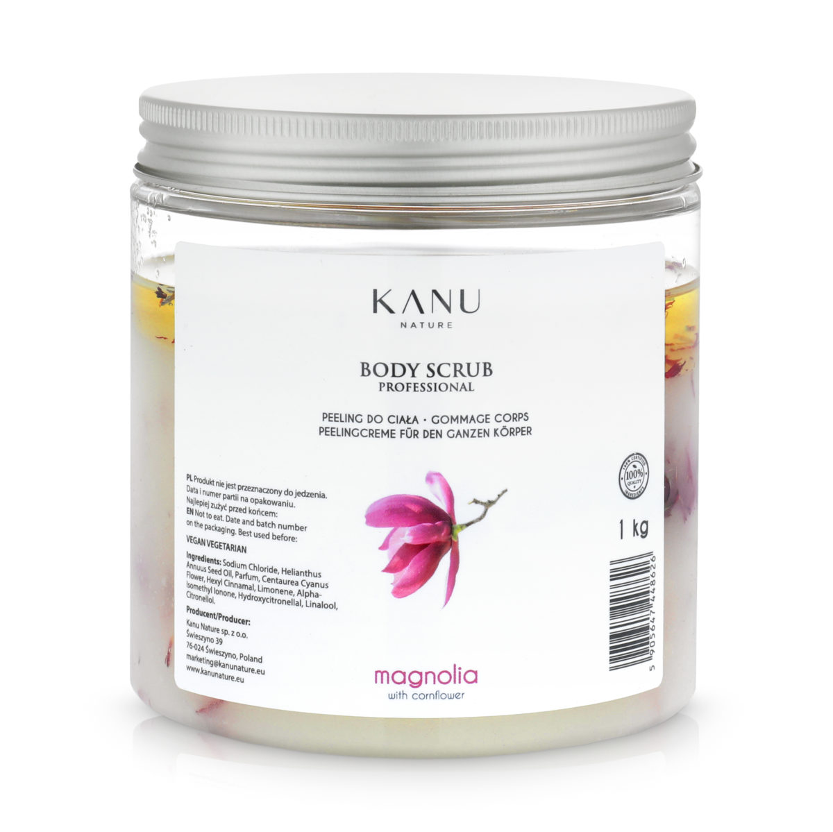 Kanu nature exfoliant scrub magnolia 1kg kanu nature romania happy tour scaled