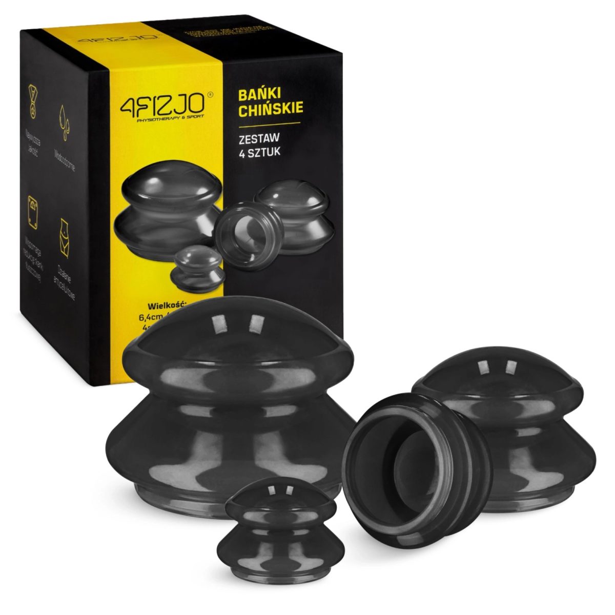 Kanu nature ventuze silicon negru 4fizjo happytour masajshop
