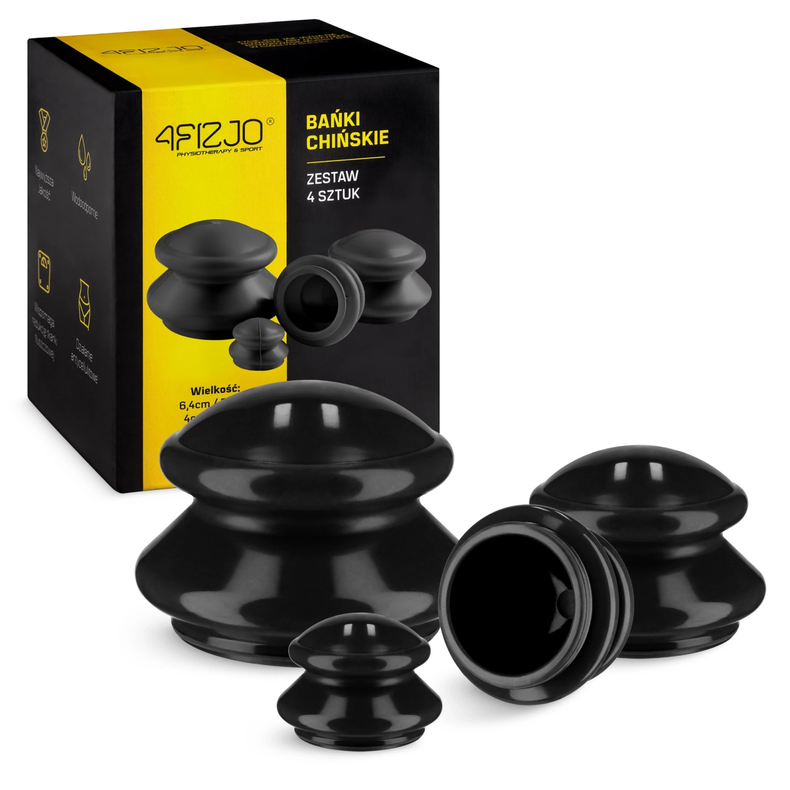 ventuze_cauciuc_negru_4fizjo_happytour_masajshop Ventuze de masaj din CAUCIUC (NEGRU) 4FIZJO - imagine 1